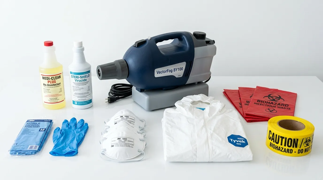 Professional biohazard remediation crew working in Swissvale