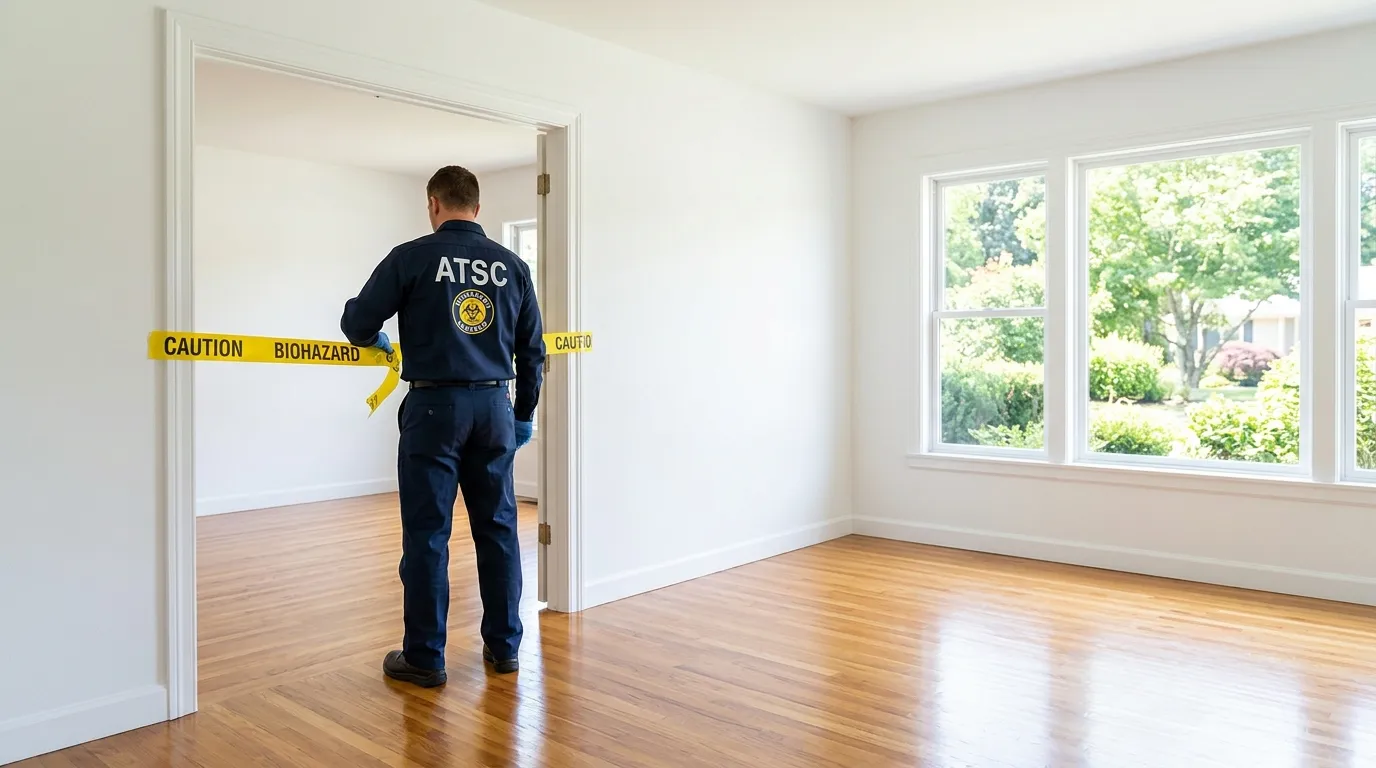 Certified biohazard cleanup crew performing Trauma Scene Cleanup in Swissvale