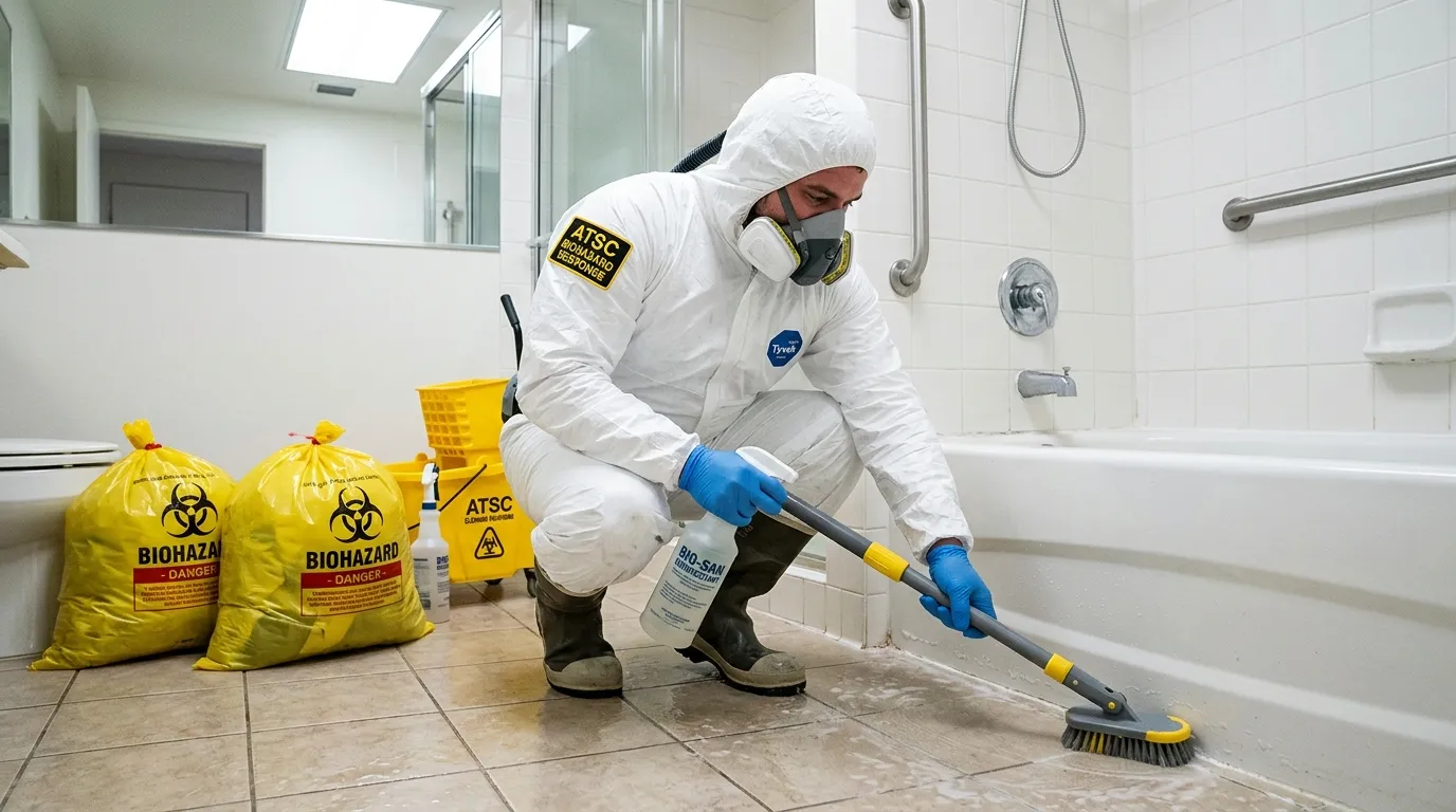 Decontamination equipment deployed for Blood Cleanup in Swissvale